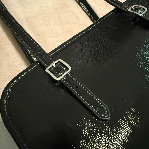 Coach Patent Leather Swing Zip Bag - Picture 9 of 10